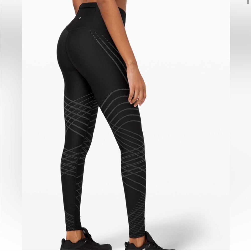 Lululemon Mapped Out High-Rise Tight 28" black asphalt grey euc